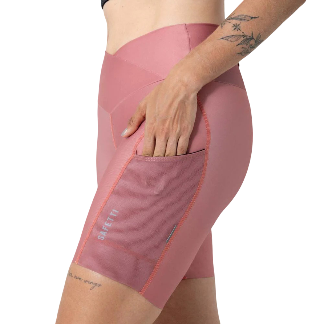 BIKER RUNNING DE DAMA TITAN 2,0 ROSA PONCHE SAFETTI