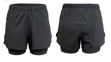 SHORT RUNNING DE DAMA HYBRID BLACK W