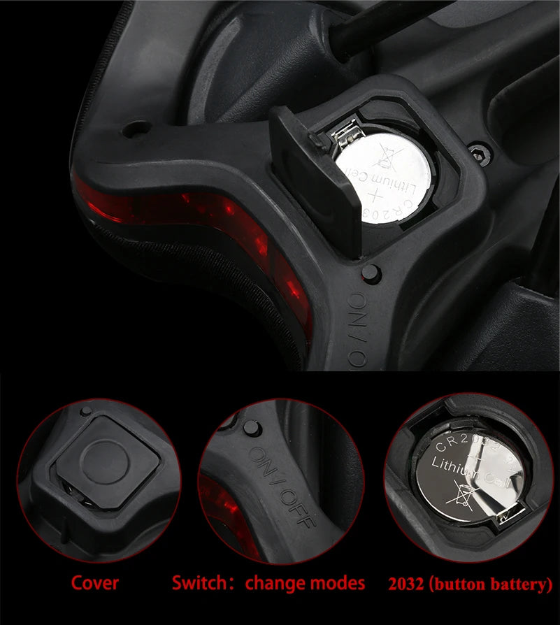 Sillín para Bicicleta West Biking con luz trasera para MTB