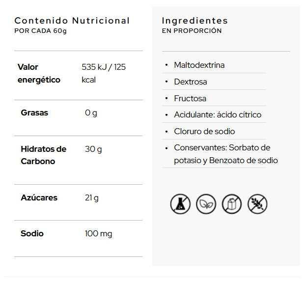 Gel Energético · 30CHO OFF CAF (RATIO 1-0,5) - Gel 50 ml