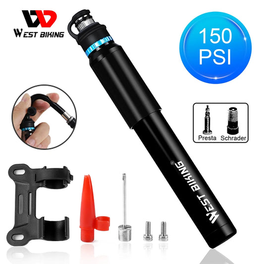 Mini Bomba portátil para Bicicleta 150psi West Biking