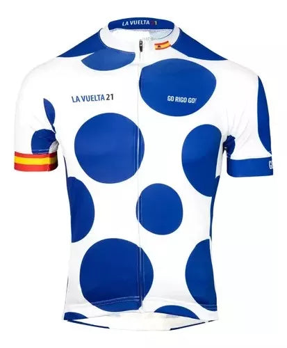 Camiseta De Ciclismo De Pepas Azules Go Rigo Go