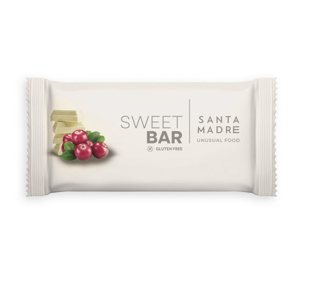 Barrita Energética Sin Gluten · Sweet Bar - Chocolate Blanco y Arándanos