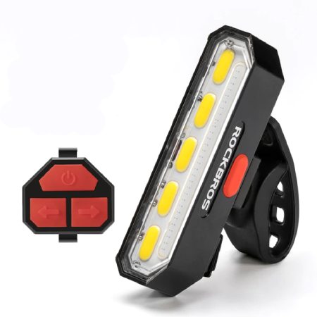Luz Trasera para Bicicleta con Direccional y Sensor Rockbros TL1901WR30 con 100 Lumens de potencia y sensor inteligente.