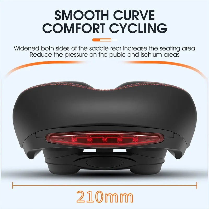 Sillín Para Bicicleta de Montaña con luz trasera West Biking