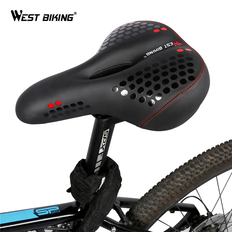 Sillín Para Bicicleta de Montaña con luz trasera West Biking